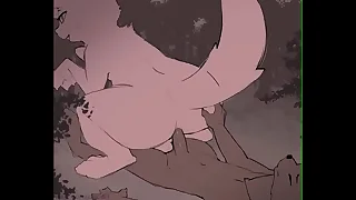 Cachorro metendo competitors no cu do lobo no meio da floresta